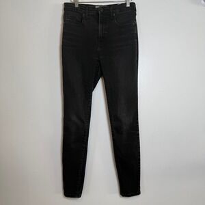 Everlane‎ High Rise Skinny Jeans Black Wash Women's Size 28